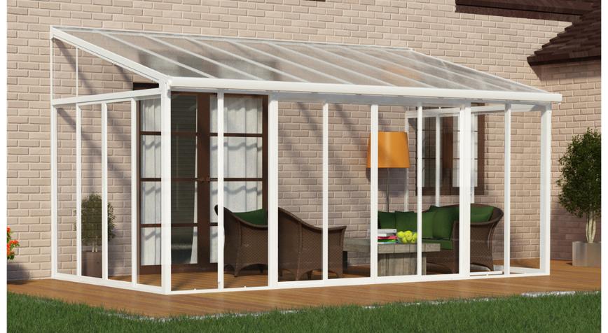 Udestue, SanRemo 3 x 5,46 m, hvid